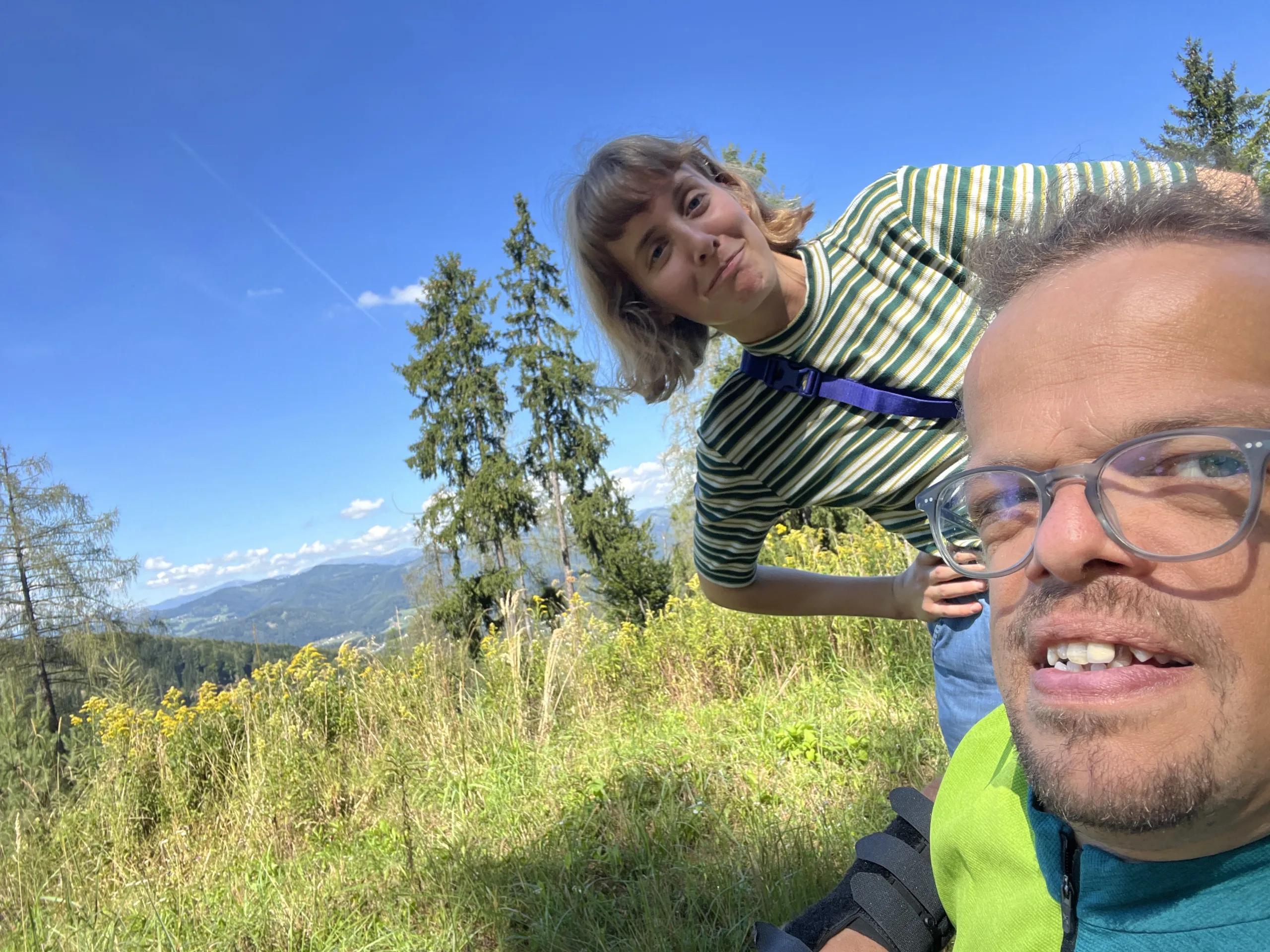 Persönliche Assistentin Rebecca auf einer Wanderung