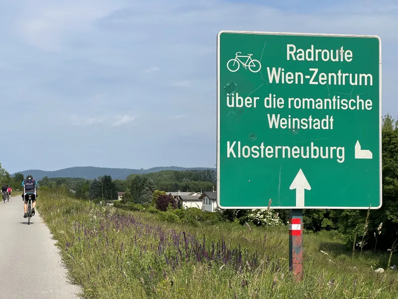 Radweg nach Klosterneuburg