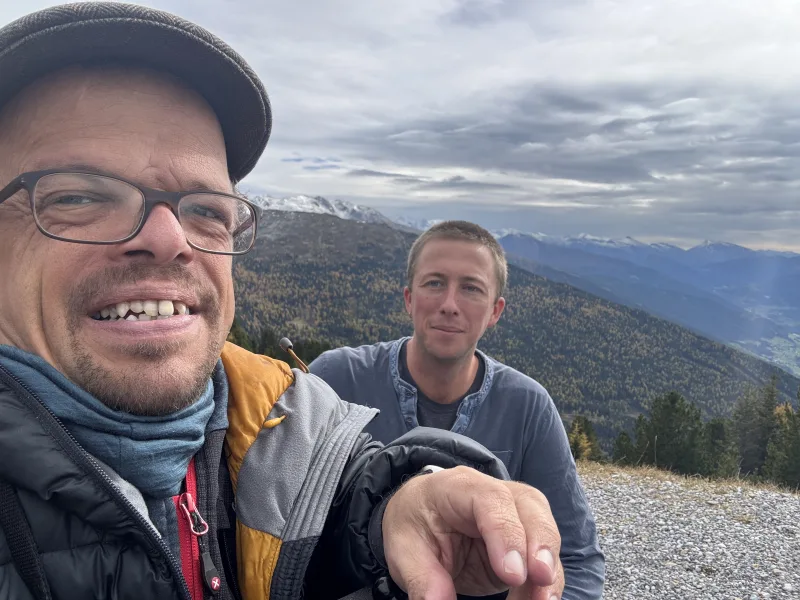 Assistent Felix beim Aufstieg auf den Patscherkofel